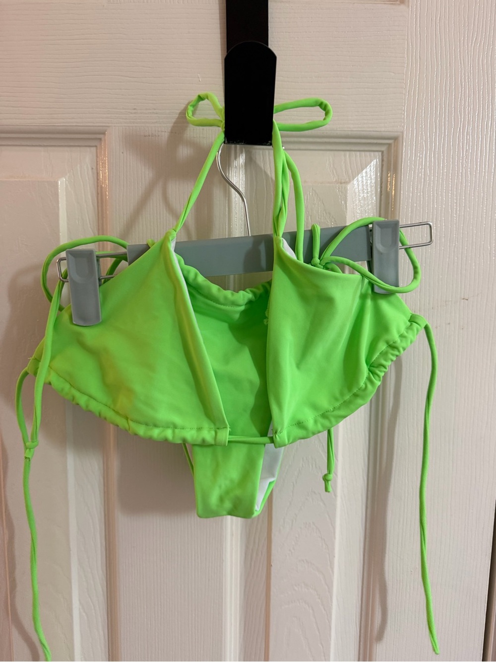 Neon Green Tie-Back Bikini Set - Women